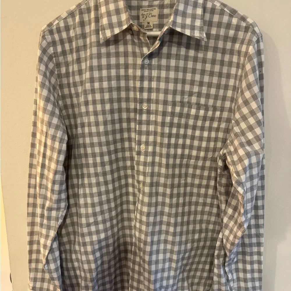 J.Crew Slim Untucked Secret Wash organic cotton poplin shirt